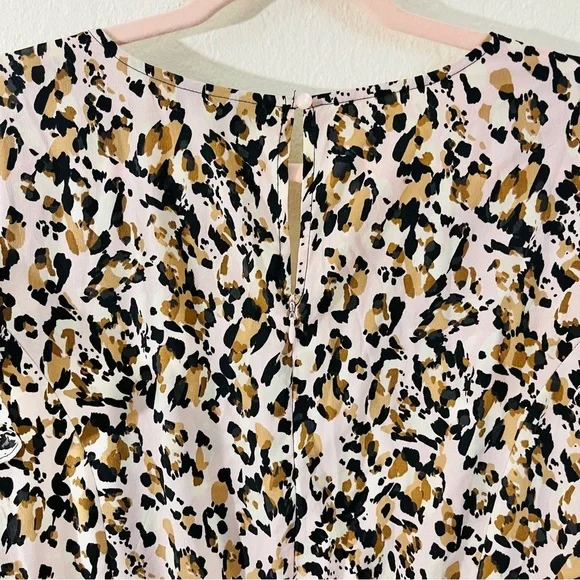 Lane Bryant Leopard Print Shark Hem Midi Dress 16 Pockets Occasional Vacay - Picture 8 of 12